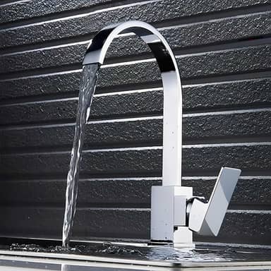 Torneira Banheiro Monocomando Quadrado Bica Movel Luxo Cr.