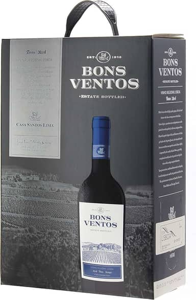 Vinho Tinto Português Quinta de Bons Ventos Regional de Lisboa Bag In Box 3 Litros