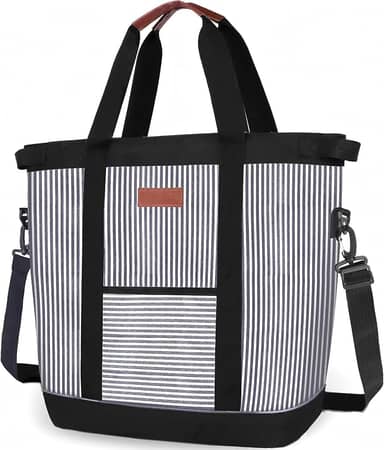 INSMEER Bolsa Térmica Grande Portátil - 45 latas/35L, Mochila Termica DobráVel Macia, Bolsa Térmica Feminina à Prova De Vazamentos/Isolada/ReutilizáVel Para Praia, Acampamento, Supermercado