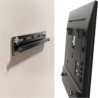 Auoace Suporte de TV universal fixo de parede para TVs de 12 a 55 polegadas, serve para drywall, concreto, tijolo, suporte de TV de baixo perfil com âncoras, comporta 45 kg, VESA máximo de 400 x 400
