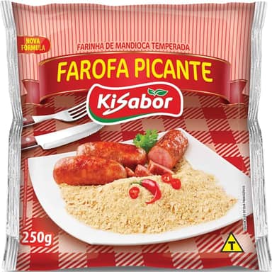 KiSabor Farofa Picante Kisabor 250 Gramas