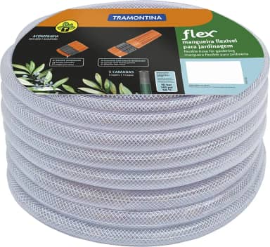 Mangueira Flex Para Jardim, 20 M, Com Engates Rosqueados E Esguicho