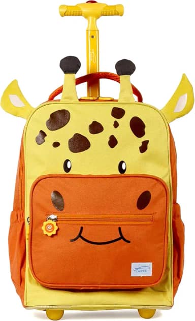 Mochila de rodinha TWISE Escolar e de viagem para crianças e crianças pequenas, Girafa, ONE-SIZE, Viajar