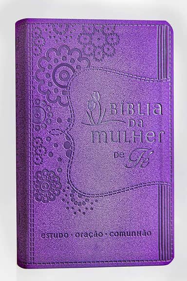 Bíblia da Mulher de Fé, NVI, Couro Soft, Roxo: Estudo - Oração - Comunhão