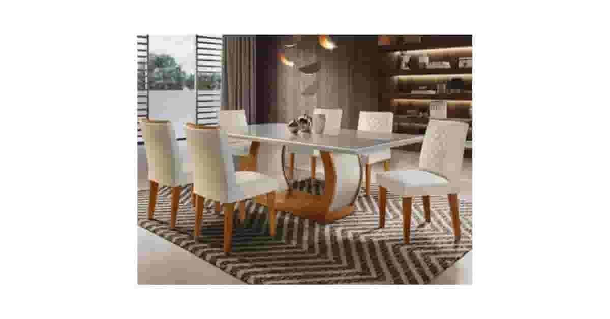 Melhores Mesas de Jantar de Vidro com 6 Cadeiras: 10 Kits Resistentes