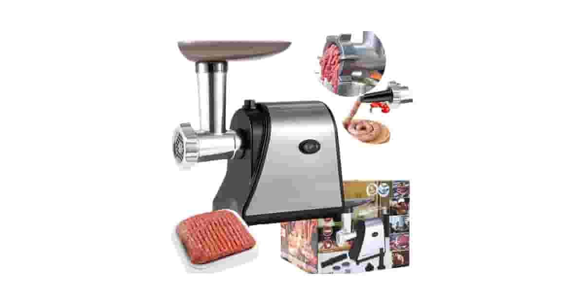 Melhores Moedores de Carne Elétricos para Uso Doméstico: 10 Opções Potentes