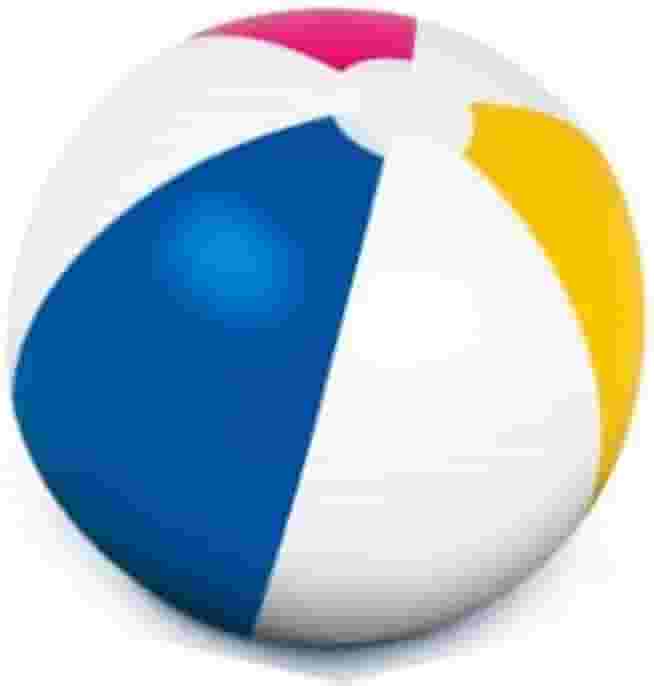 Bola de Praia Inflável, Colorida, 40cm, para Piscina