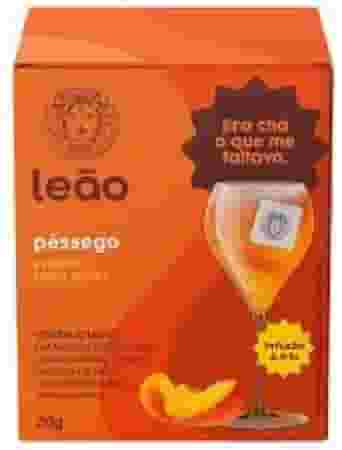 Leão Chá Gelado Sabor Pêssego, Sachê para Preparo de Drinks, 20g