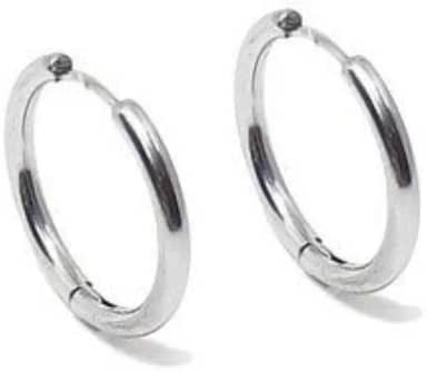 Brinco Masculino Feminino Argola Aço Inox Antialérgico18mm PAR