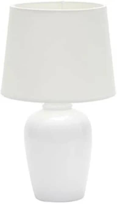 ABAJUR DE CERAMICA POTTERY E27 BRANCO 32CM