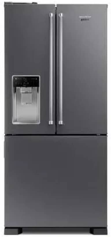 Geladeira Brastemp Gourmand Frost Free Side Inverse 3 Portas Água e Gelo na Porta 515 litros Inox - BRH86AR 110V