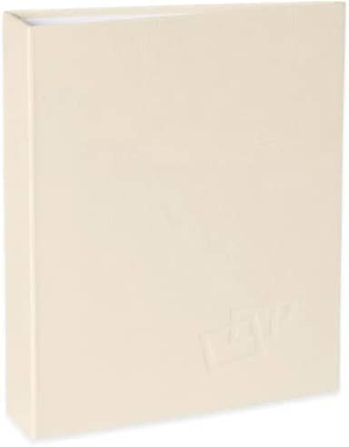 Álbum de fotos Ical, encadernação tradicional, para 60 fotos 10x15cm - envelope plástico transparente - linha Cores - modelo marfim texturizado - 169