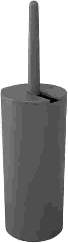 Escova Sanitária C/Suporte Higiene Banheiro Lavabo Privada Serene Cinza Chumbo - Coza