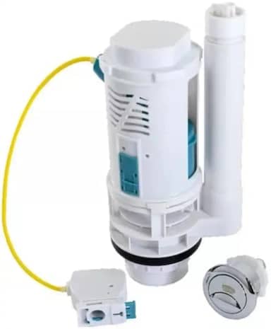 Mecanismo De Descarga Universal Reparo Caixa Acoplada Com Válvula De Descarga Dupla Superior Frontal Lateral 3/6 Litros Para Caixas Deca Celite Incepa Hydra Icasa Logasa Astra