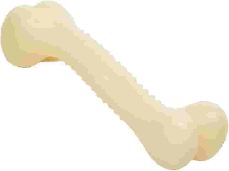 JAMBO PET Osso Mordedor Tuff Para Cachorro, Para Brincar, Feito em Nylon Resistente, Livre De Substâncias Tóxicas, Remove Tártaro (Grande)