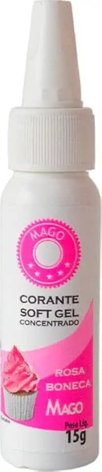 Corante Soft Gel Rosa Boneca 15g Mago