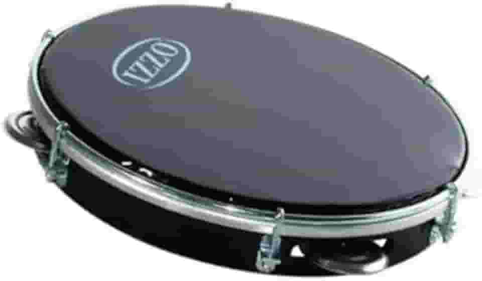 Pandeiro Izzo 10" ABS Preto com Pele Preta