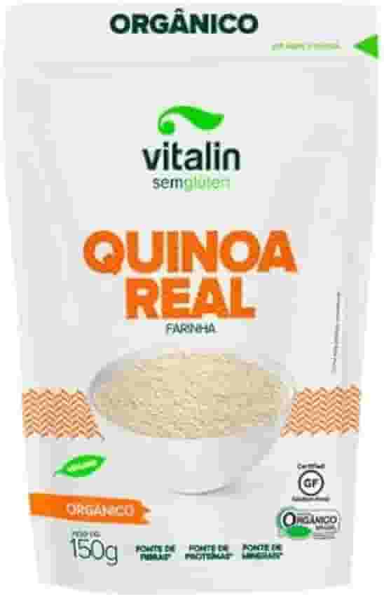 Kit 2X: Farinha de Quinoa Real Orgânica Sem Glúten Vitalin 150g