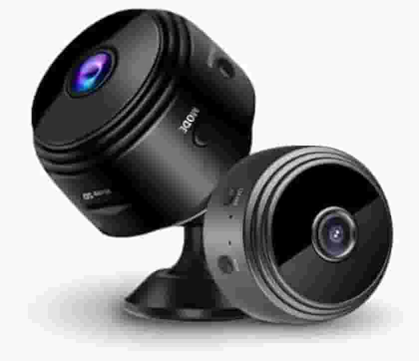 kit 2 Mini Câmera Espiã A9 Full HD 150° com Wi-Fi. Compacta Discreta, Grava em Cartão SD Transmite ao Vivo pelo Celular Ideal para Monitoramento em Casa, Carro, Escritório e como Babá Eletrônica