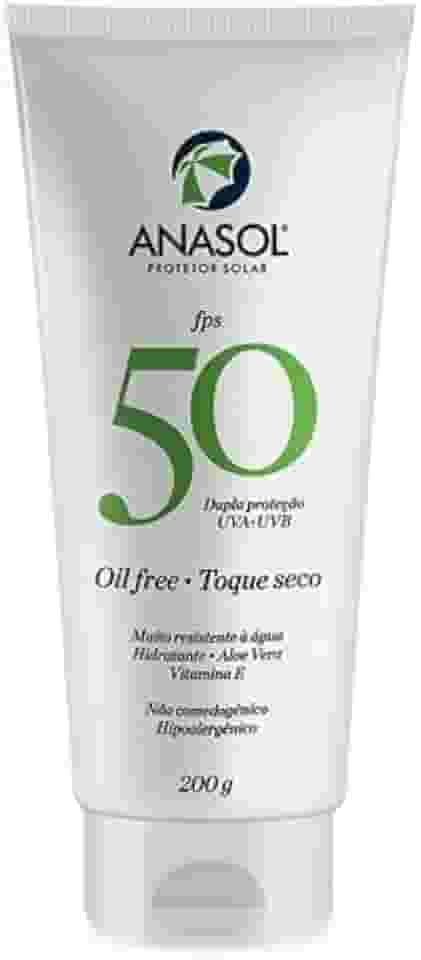 Protetor Solar Anasol Fps 50 Oil Free Toque Seco 200ml