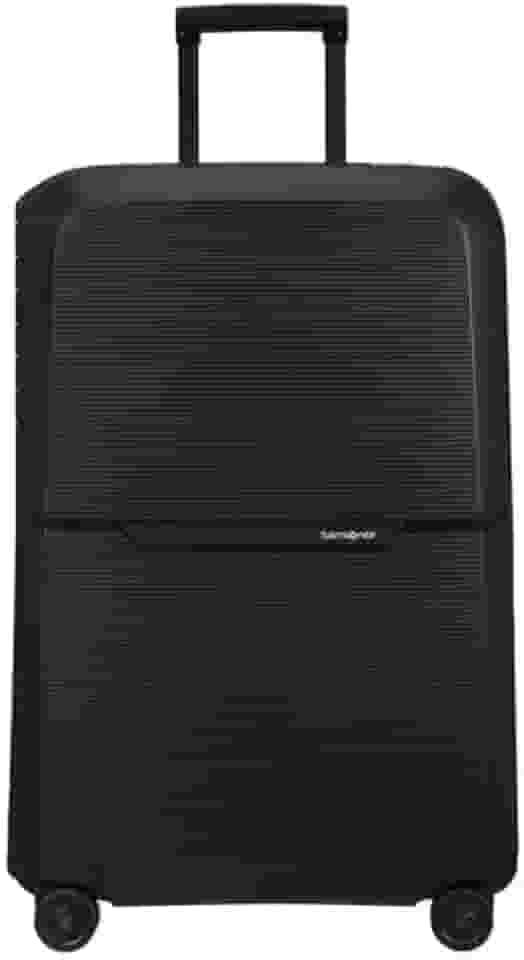 Mala Grande Magnum Eco Samsonite Polipropileno Cadeado Tsa 4 Rodas Duplas Giro 360 Preto