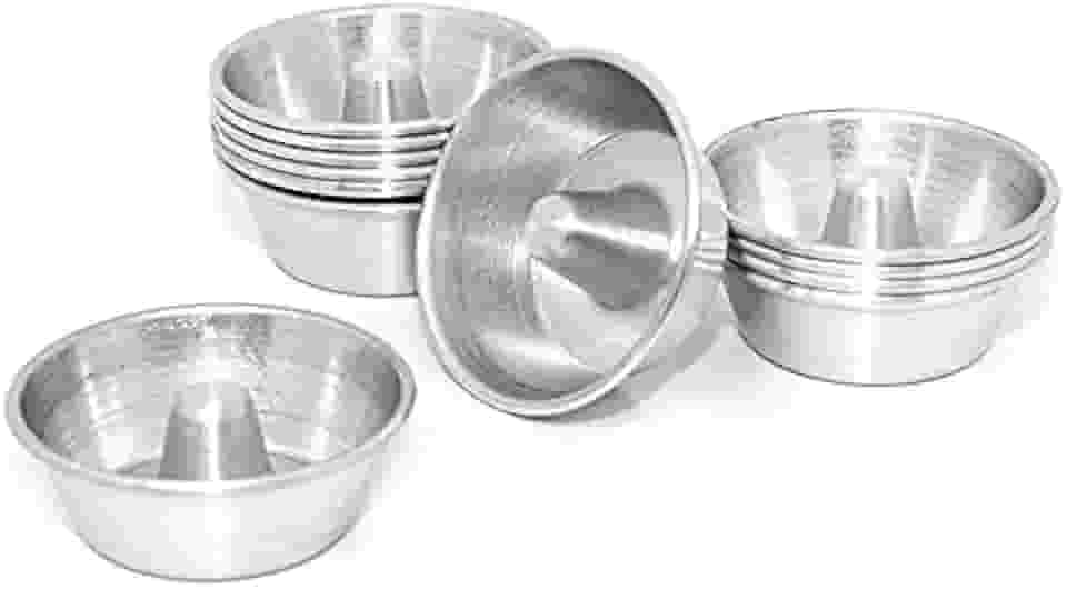 Forma Mini Pudim/Torta Suça Pacote 12und Alumínio N°3