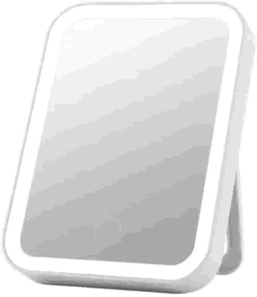 Espelho Maquiagem Com Touch E Borda Luz De Led Mesa Espelho Facial Portátil