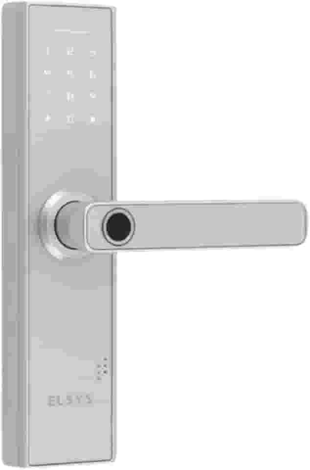 Fechadura Digital de Embutir com Biometria, Elsys, ESF-DE2000B, Prata - Abertura via Biometria e Senha Numérica