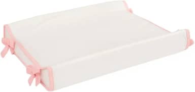 Trocador Americano Bebe Comoda Fralda Com Abas Impermeavel Anatomico Com Capa Plástica Algodão Macio Palha com Rose (60cm x 40cm)