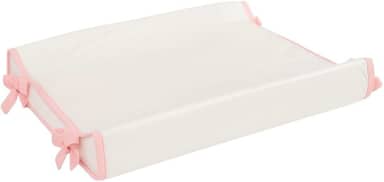 Trocador Americano Bebe Comoda Fralda Com Abas Impermeavel Anatomico Com Capa Plástica Algodão Macio Palha com Rose (65cm x 45cm)