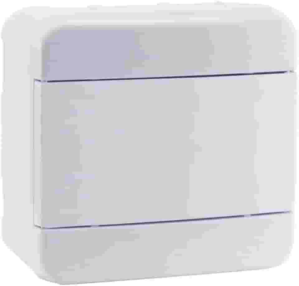 Force Line - Quadro Distribuicao 4 Disjuntores Din Branco - Sobrepo