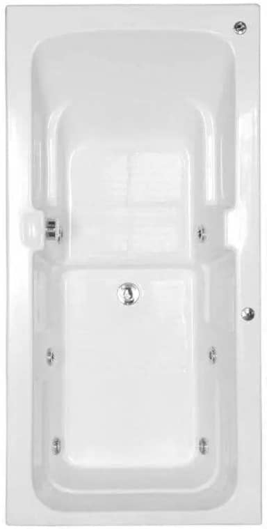 Banheira Hidromassagem Astra Box Luxo 135cmx80cmx44cm - 04 Jatos Branco Gel-coat P1 Sem Aquecedor 220v