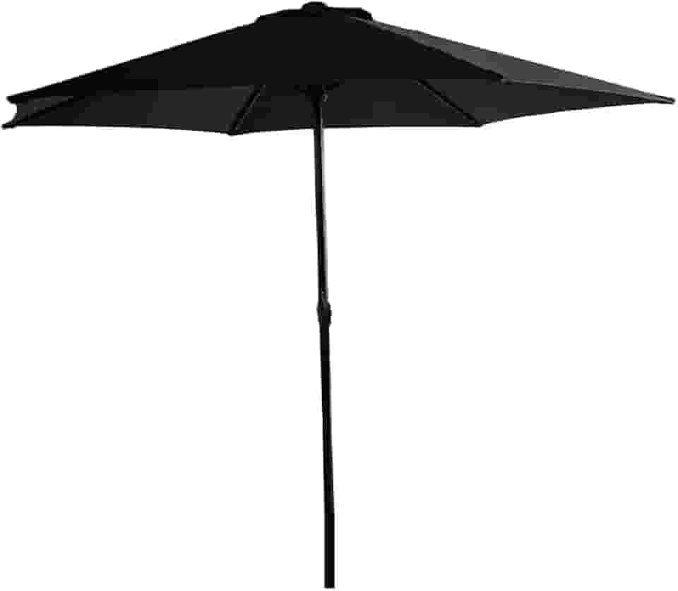 Ombrelone Life NAPPEDAM F250 Cinza Escuro – Guarda-Sol Grande para Jardim, Piscina, Varanda e Área Externa com Haste e Manivela