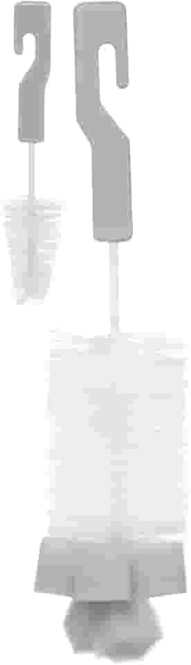 Buba Kit Escovas Mamadeira E Bico Com Esponja Cinza