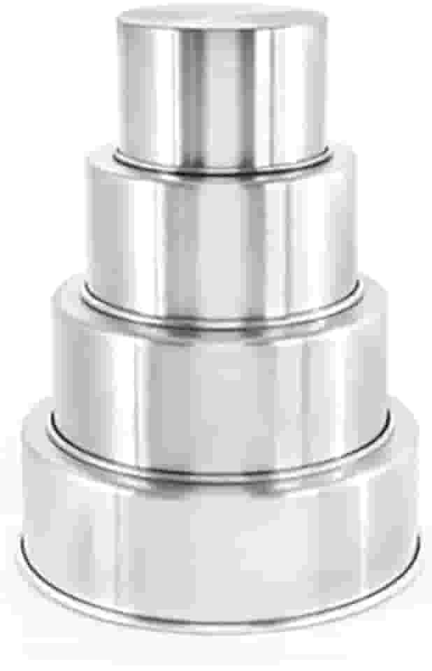 4 Formas Redondas Fundo Falso / Removível (10,15,20,25cm)