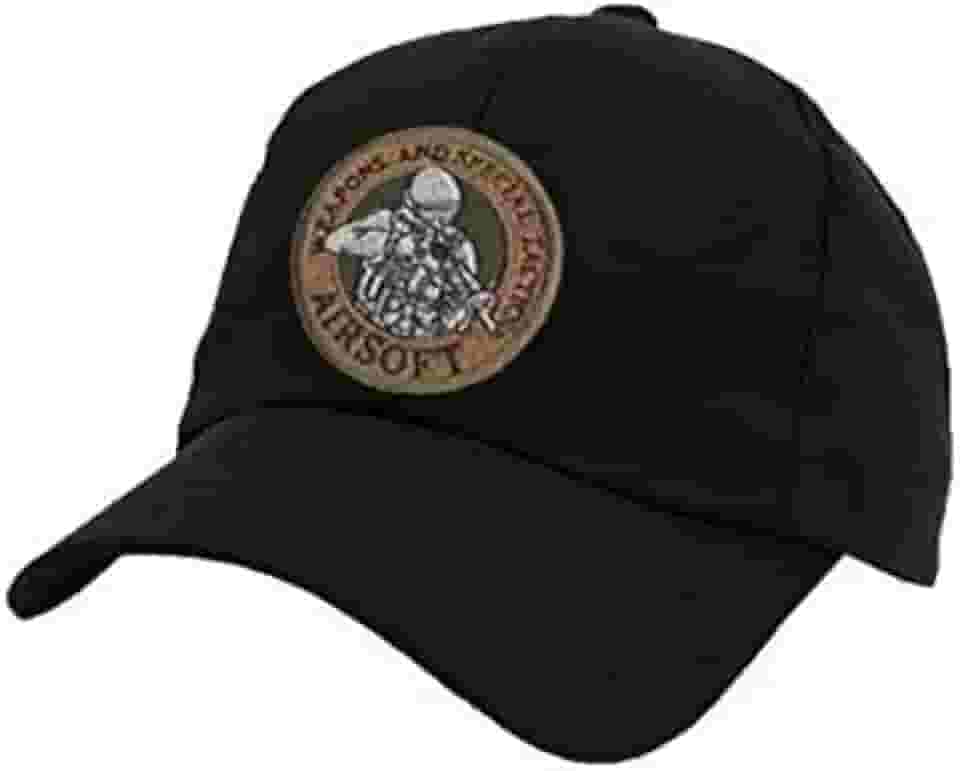 Boné Tático Ajustável Ripstop Militar Adulto Unissex Preto