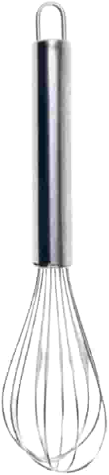 Batedor Fuê Fouet de Aço Inoxidável 21 cm, Misturador Manual para Claras, Bolos e Molhos, Utensílio de Cozinha Reforçado e Ergonomicamente Projetado, Ideal para Aerar Ingredientes