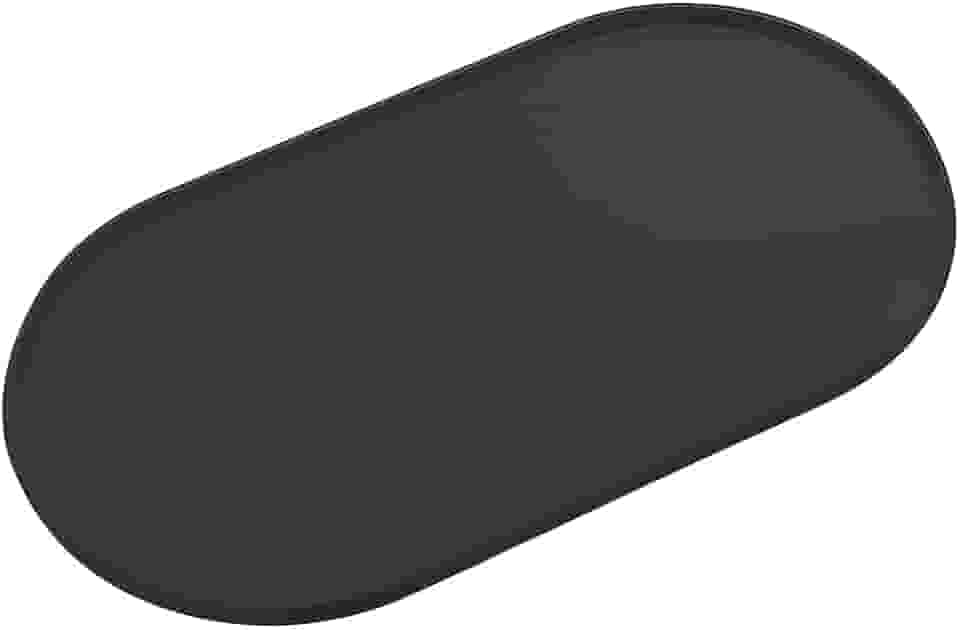 HOMELIFE Tapete de Silicone para Comedouro Pet NT-12 Preto 45,5x25cm, Antiderrapante, Impermeável, Protege o Piso Contra Rações e Água, Fácil de Limpar, Ideal para Cachorros e Gatos