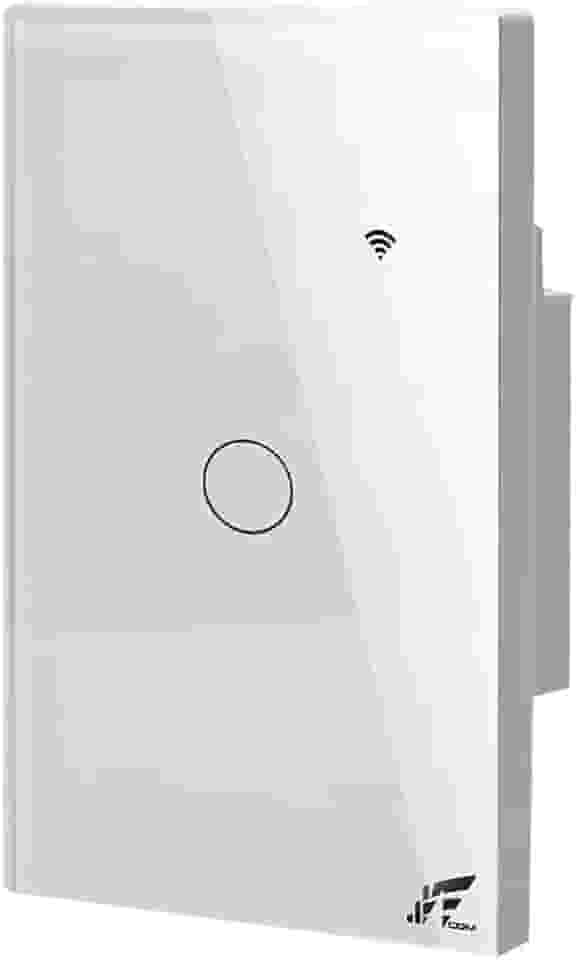 Interruptor Inteligente Wi-Fi + RF433, 1 Botão Touch, Compatível com Alexa, Controle por Aplicativo