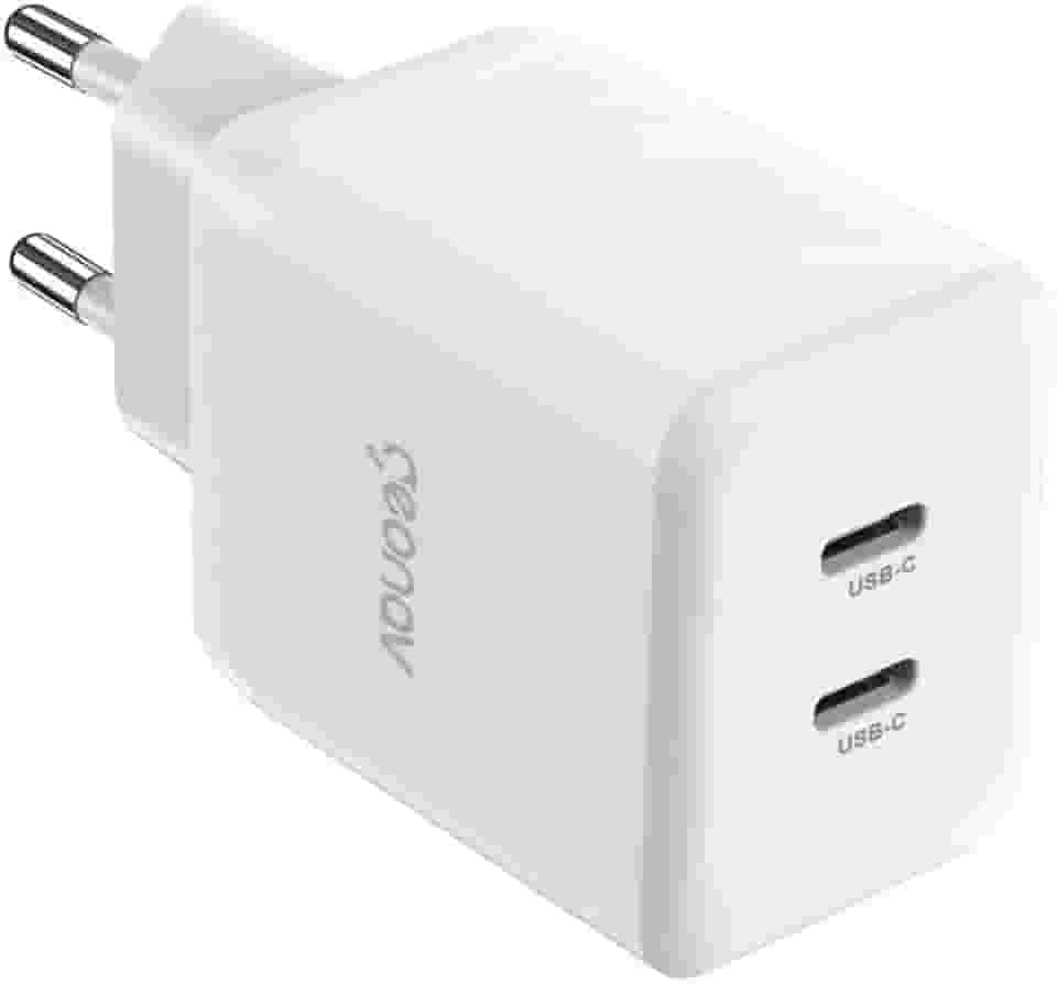 Geonav Carregador Universal SuperPower GaN Duo, 35W, 2 X USB-C Power Delivery, CH35PDWT, Branco