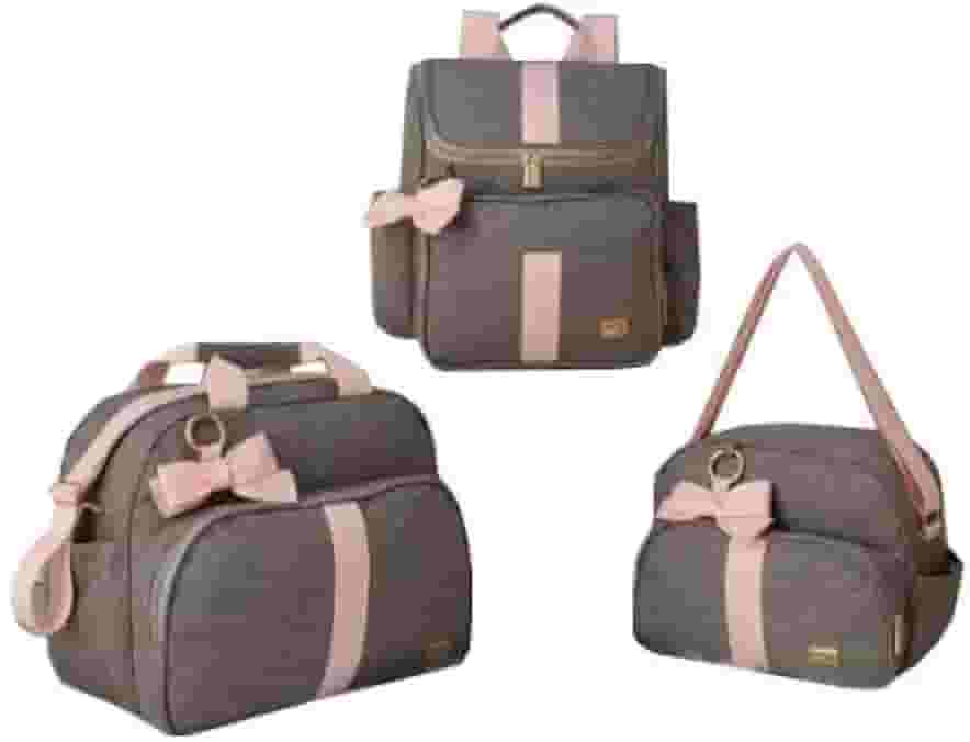 KIt Bolsas Maternidade Mochila Bolsa grande e pequena 3 peças