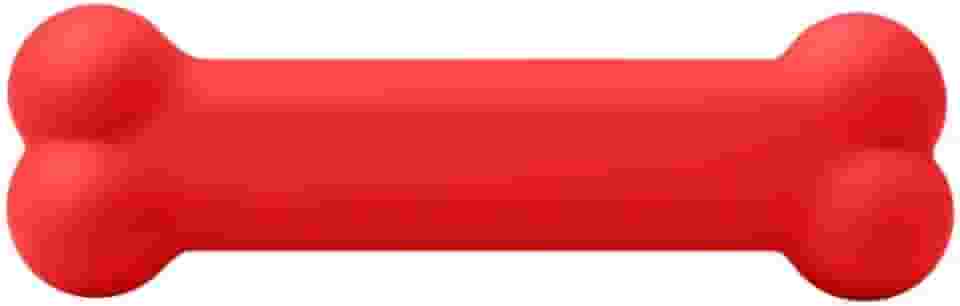 Brinquedo para Cachorro Pet Osso Divertido Massageador Antiestresse Cheiro de Chiclete (Vermelho)