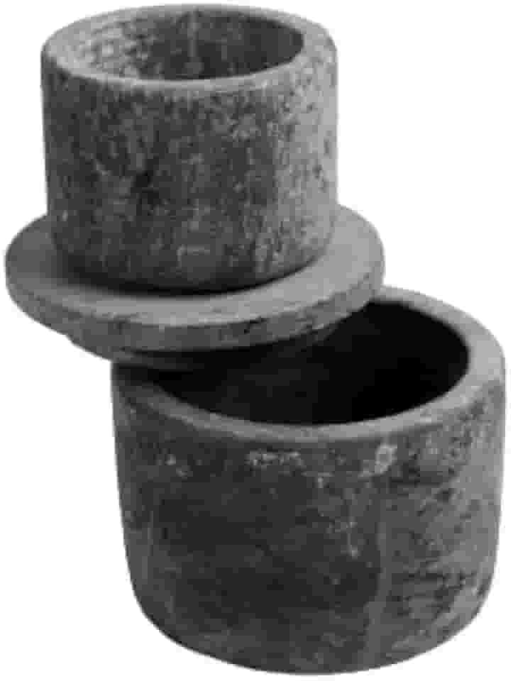 Manteigueira Francesa Redonda Servir Decorar Pedra Sabão 9cm