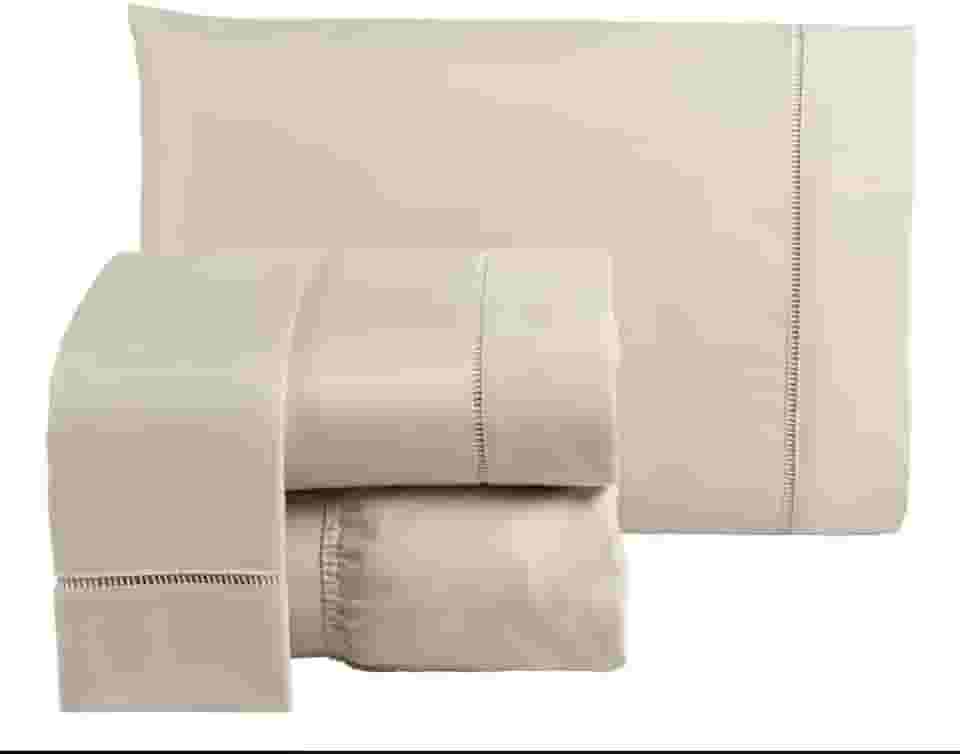 Jogo De Lençol Cama Box Queen 4 Peças Percal 600 Fios Toque Macio Palha