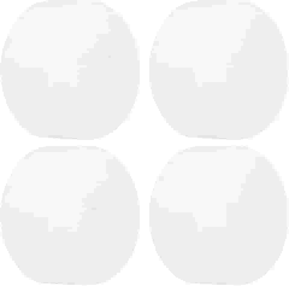 4 rodas de skate 54 mm 78-85A PU rodas de alta elasticidade Street Tricks & Cruisers rodas de substituição (brancas)