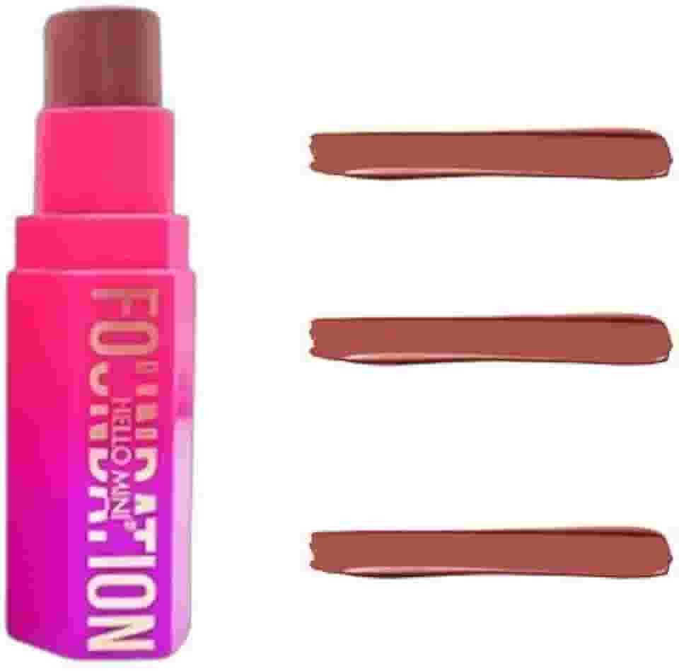 Base 3 em 1 Multifuncional, Bastão de Maquiagem para Cobertura, Corretivo e Contorno, Longa Duração, Resistente à Oleosidade, Modelo Y279