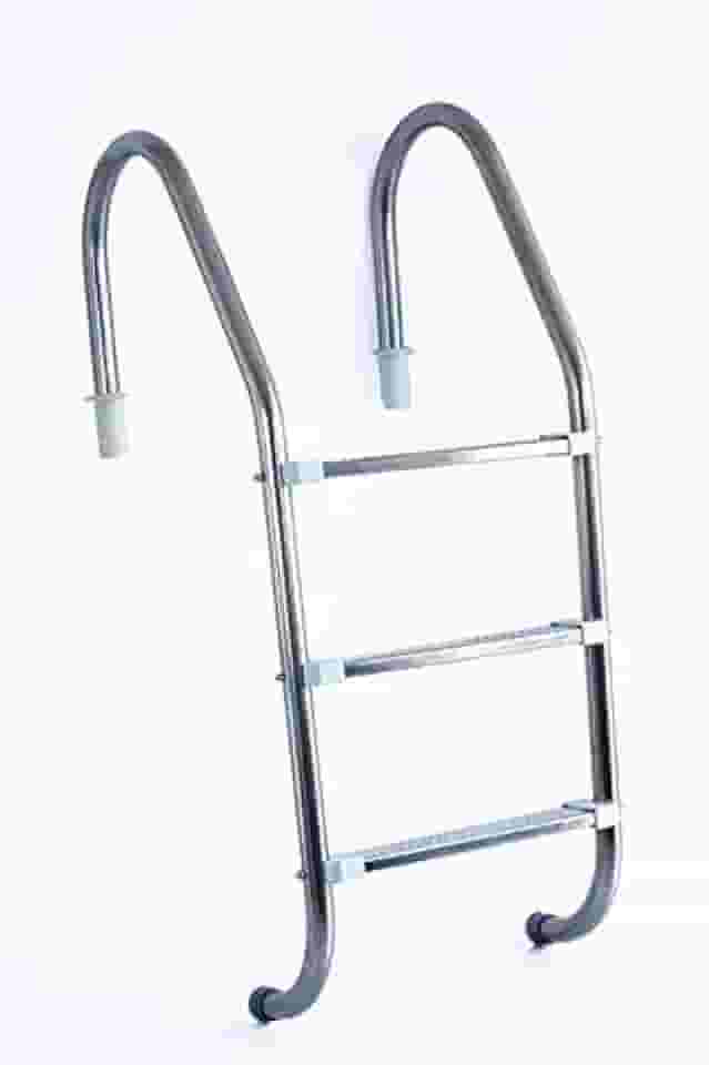 Escada de 3 Degraus Inox com Ponteira ABS