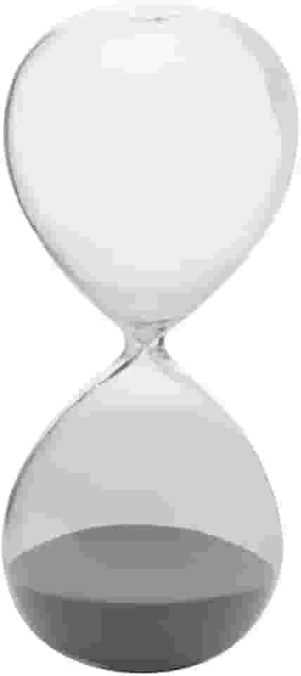 WOLFF Ampulheta de Vidro Borossilicato 5,5cm x 5,5cm x 10cm