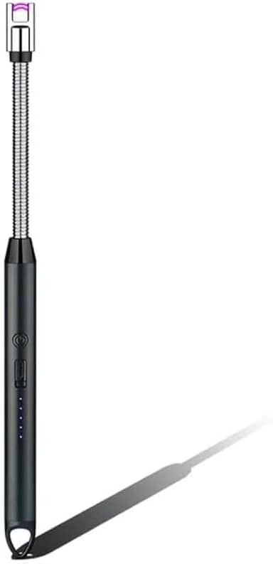 Isqueiro Acendedor Elétrico USB Recarregvel Cozinha Fogão Gas (Preto)