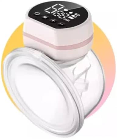 Bomba De Tirar Leite Mama Portátil P1 Mãos Livres Elétrica Sem BPA 3 Modos 10 Níveis de Sucção Conforto Coletor de Leite de Amamentação, 24mm, Rosa